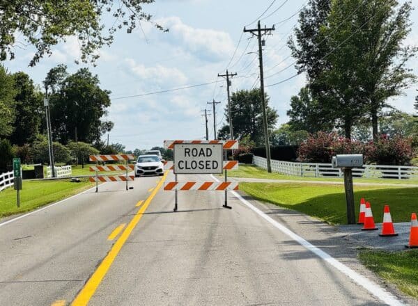 LaFayette Road closed